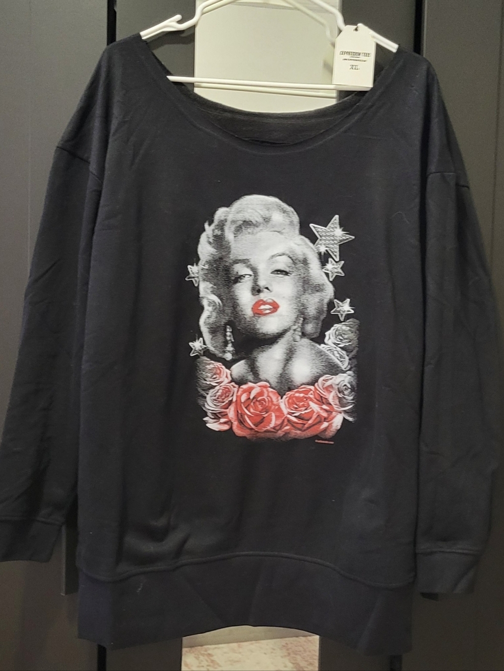 Black Graphic Women's Top